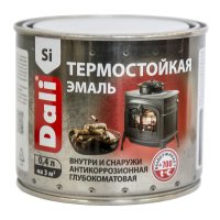 Эмаль термостойкая DALI серебро 0,4л до 700С (6)